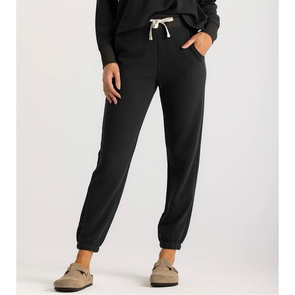 Free Fly Apparel Waffle Joggers Sweatpants Black Sand Size Extra Small XS